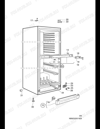 Взрыв-схема холодильника Dometic 380CS - Схема узла C10 Cabinet